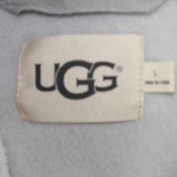Ugg Gordon Full Zip Hoodie sweater Charcoal fleece-lined men  Cardigan  Large - Picture 7 of 9